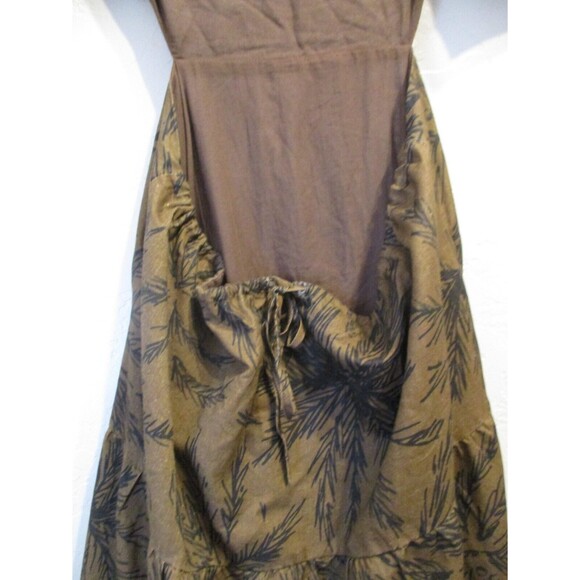 Charlie Holiday Womens Sz 6 M Flores Isles of Palm Cutout Linen Blend Maxi Dress - Picture 13 of 15